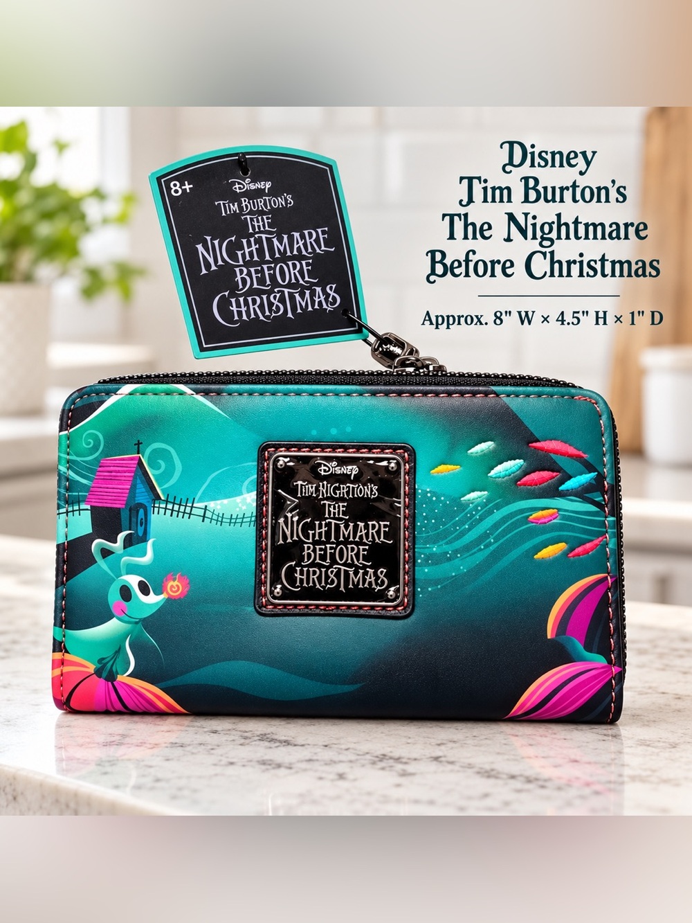 Loungefly Teal Disney The Nightmare Before Christmas Zero Wallet